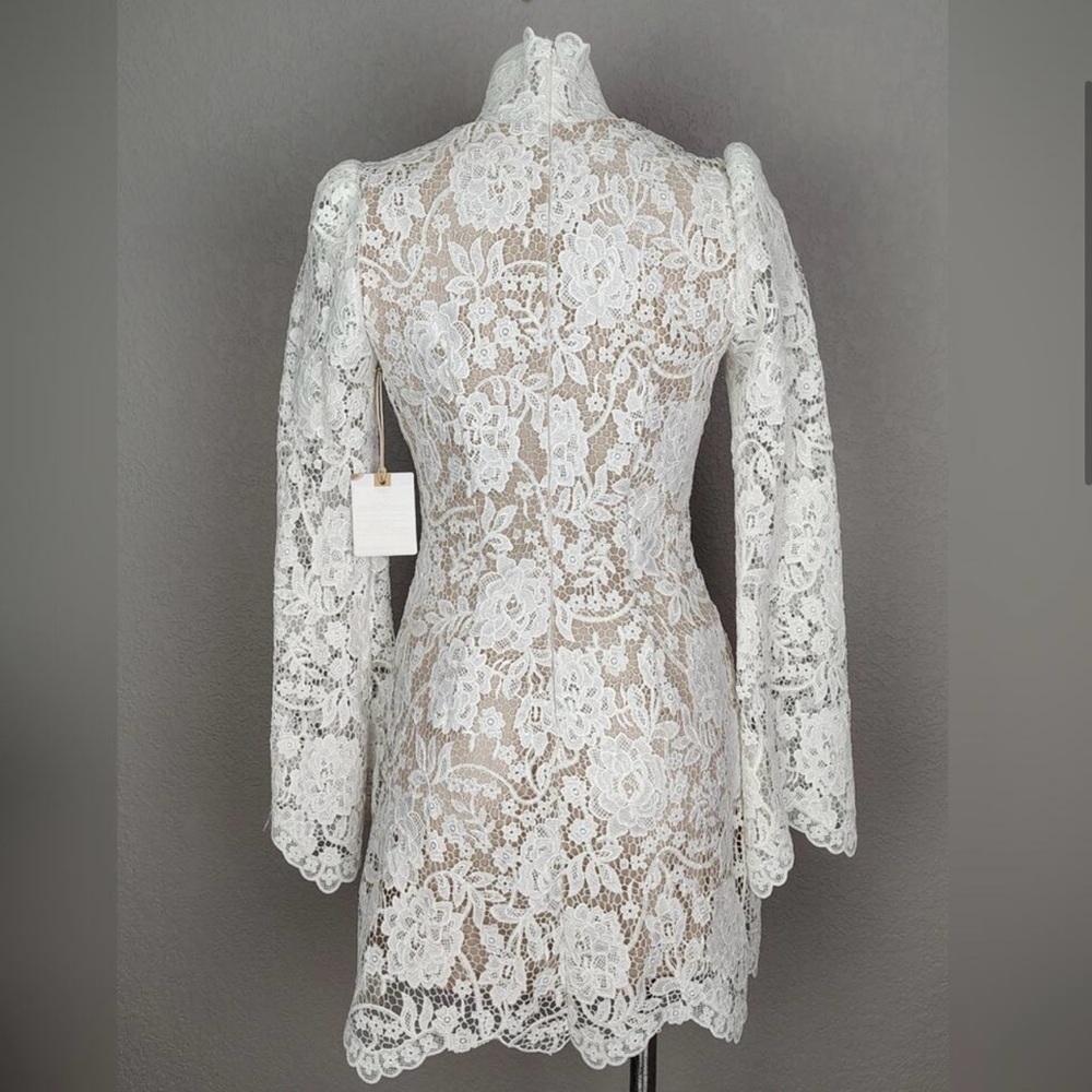 Elegant White Lace Dress